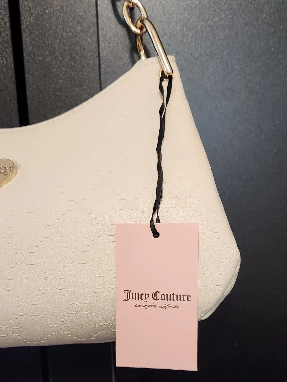 Juicy Couture White Hobo Bag. NWT